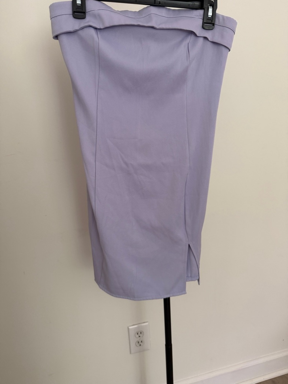 Lavender/Light purple mini dress with Front Slit Size Small